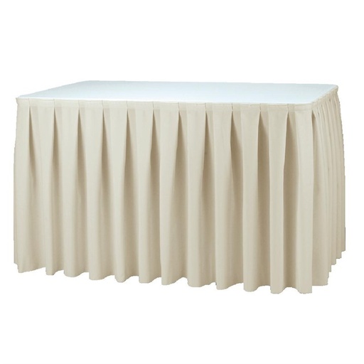 [U001] Juponnage plissé écru