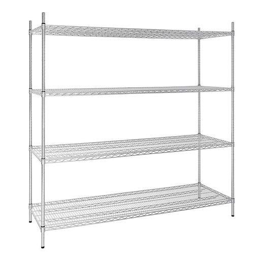 [U259] Étagère en kit 4 niveaux Vogue 1830 x 610mm