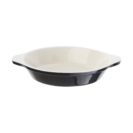 [U561] Plat à gratin rond noir Vogue 400ml