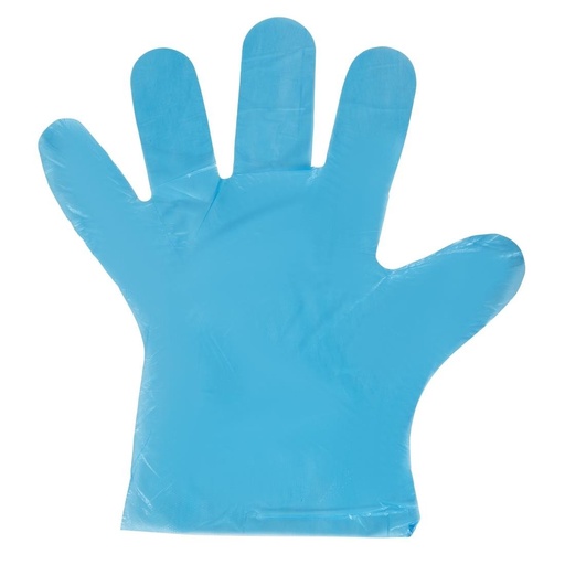 [U602] Gants jetables bleus (Lot de 100)