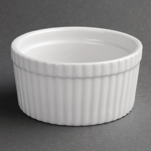 [W431] Plats à soufflé blancs Olympia 105mm (Lot de 6)