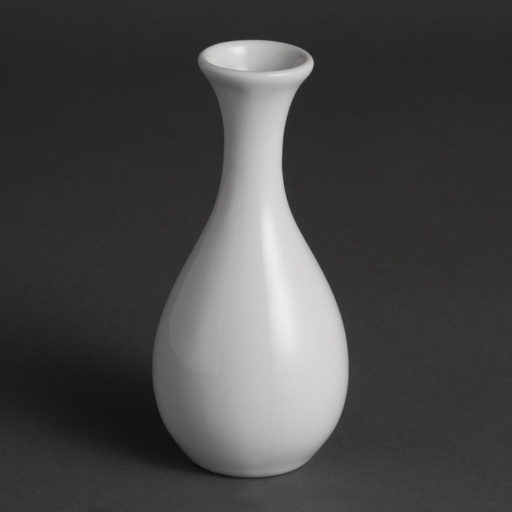 [W437] Vases bouteilles blancs 125mm Olympia (Lot de 12)