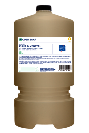[03SCR3350] KLINT S VEGETAL SAVON ATELIER POUR LES MAINS cartouche 5 litres