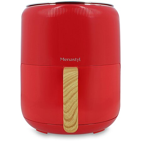 Menastyl - Friteuse A Air Chaud 4.5l Colorama Magenta Poignee Finition Bois