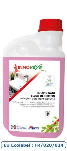 [INOVRFC1] INOV'R SANI FLEUR DE COTON Ecolabel Flacon Doseur 1L