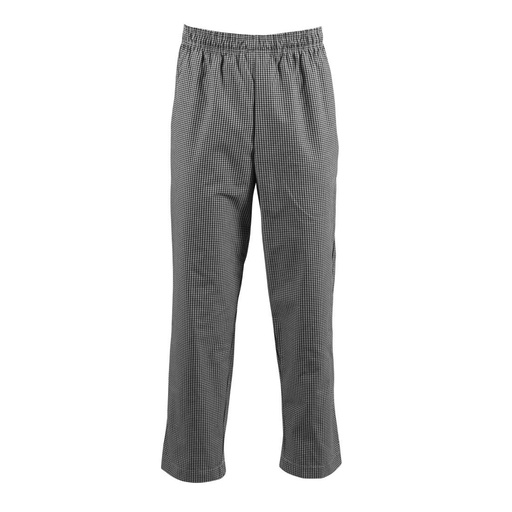 [A026T-XS] Pantalon de cuisine Whites Easyfit à petits carreaux noirs XS