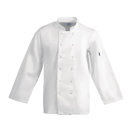 [A134-L] Veste de cuisine mixte Whites Vegas manches longues blanche L