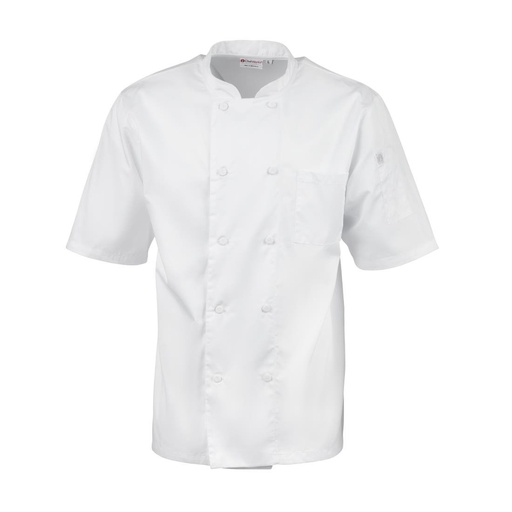 [A914-L] Veste de cuisine mixte blanche Chef Works Montreal Cool Vent L