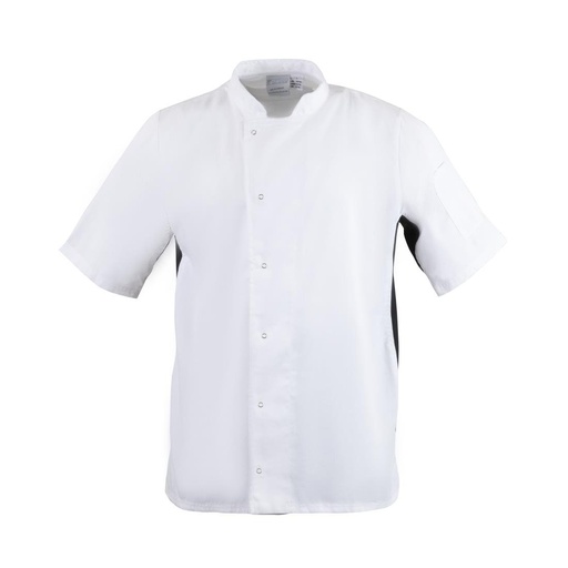 [A928-M] Veste de cuisine mixte Whites Nevada blanche M