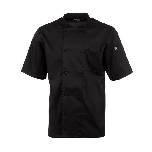 [B054-L] Veste de cuisine mixte Cool Vent Chef Works Montreal noire L