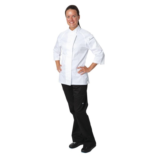 [B186-S] Veste de cuisine femme Chef Works Cool Vent Verona blanche S