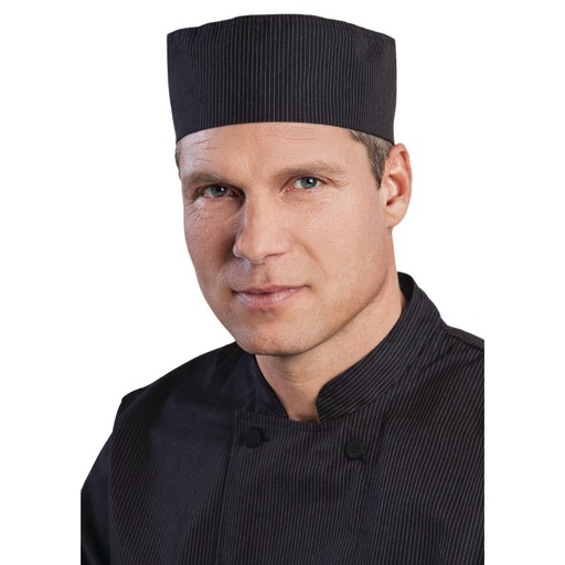 [B228] Calot de cuisine Cool Vent Chef Works finement rayé