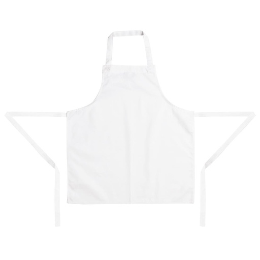 [B356] Tablier bavette enfant Whites blanc