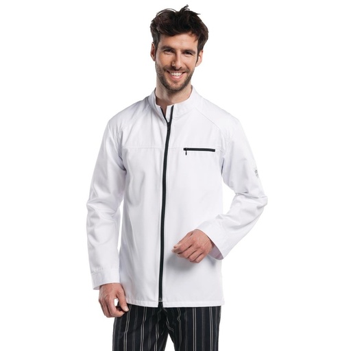 [B500-L] Veste de cuisine mixte Chaud Devant Modena blanche L