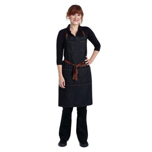 [B720] Tablier bavette Memphis Chef Works noir